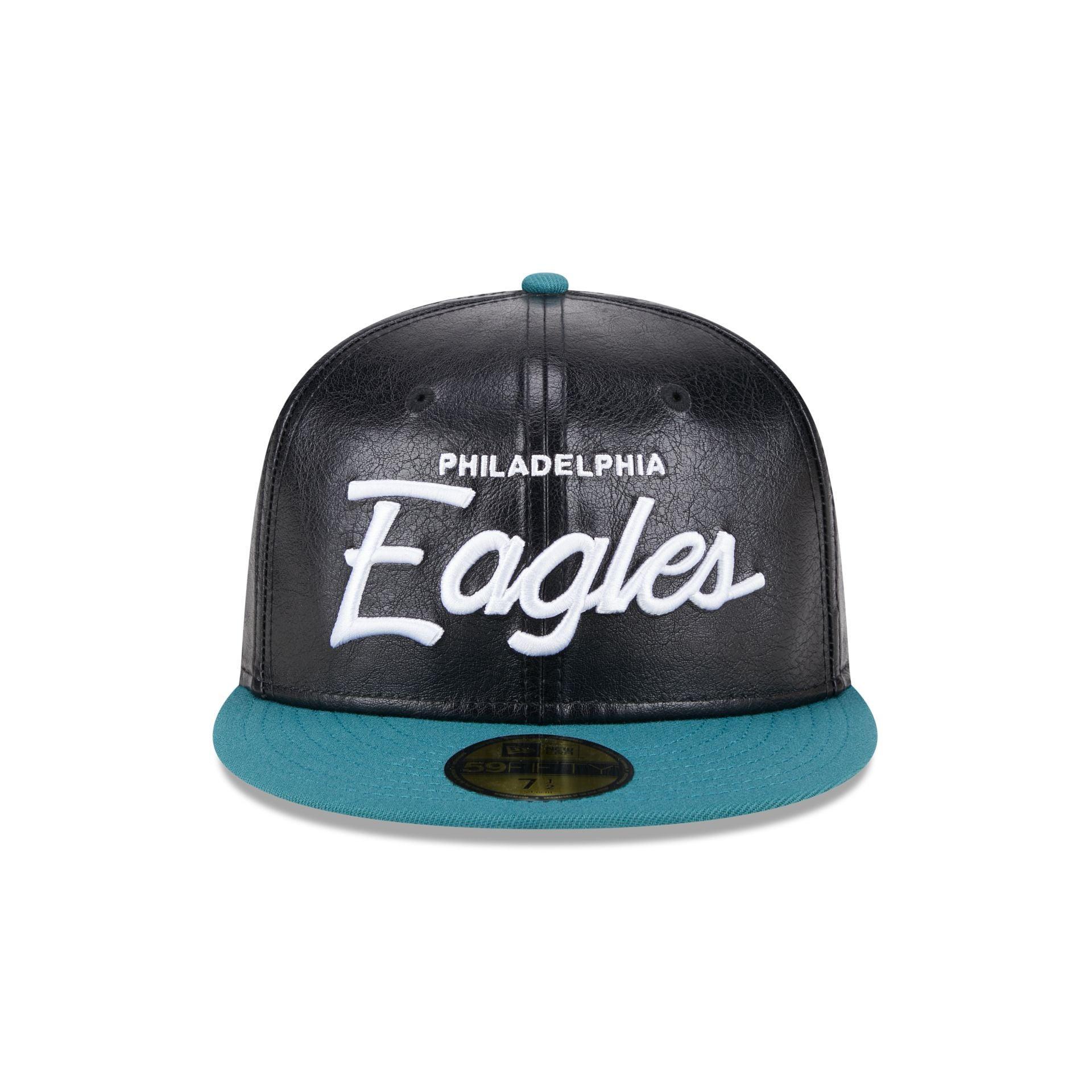 Philadelphia Eagles Faux Leather Crown 59FIFTY Fitted Hat Male Product Image