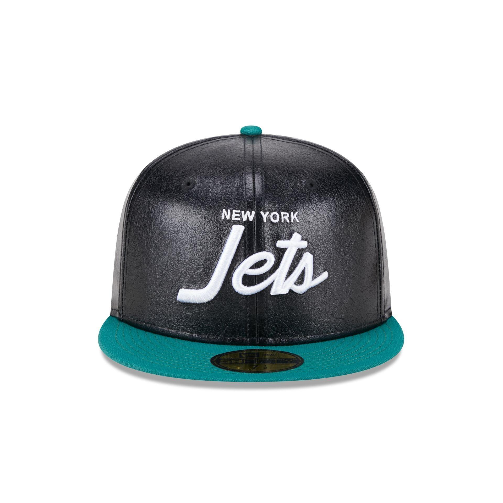 New York Jets Faux Leather Crown 59FIFTY Fitted Hat Male Product Image