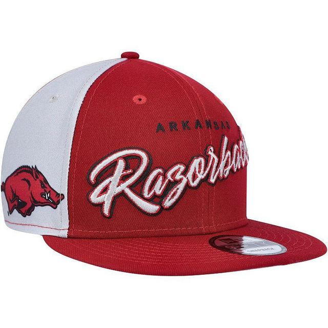 Mens New Era Cardinal Arkansas Razorbacks Outright 9FIFTY Snapback Hat Product Image