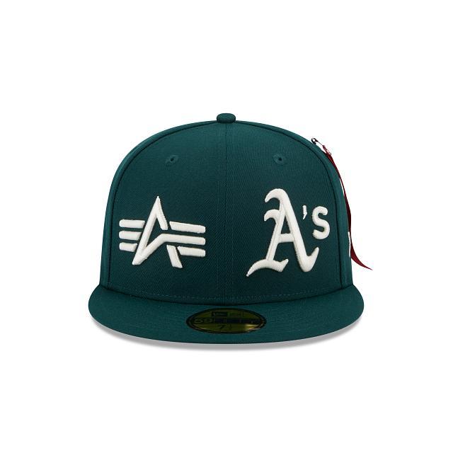 Alpha Industries X Oakland Athletics Dual Logo 59FIFTY Fitted Hat Male Product Image