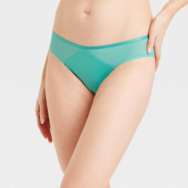 Womens Invisible Edge Bikini Underwear with Mesh - Auden XS Product Image