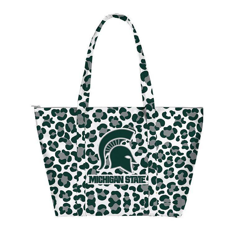 Michigan State Spartans Leopard Weekender Tote Bag Product Image