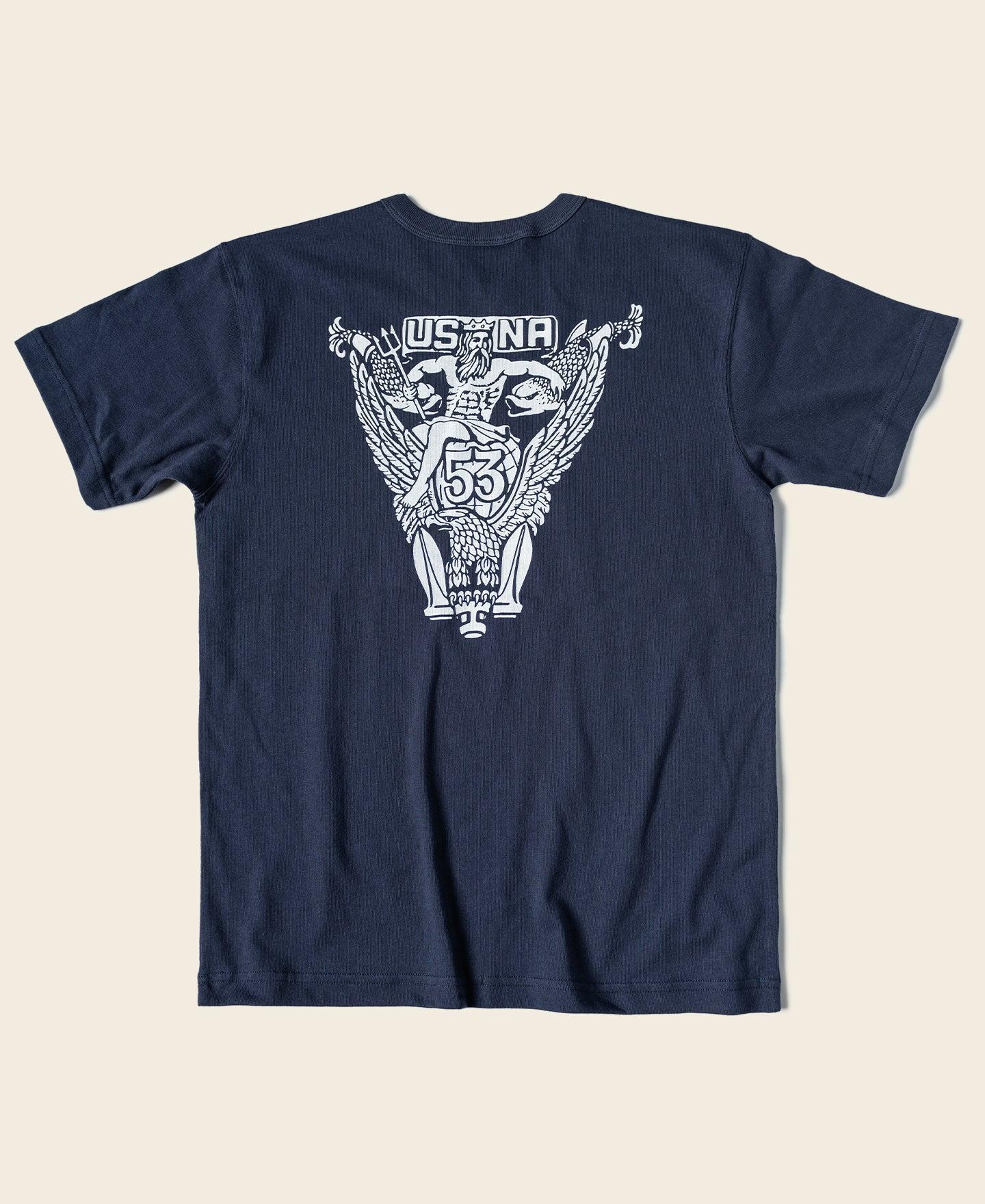 USNA Poseidon Graphic T-Shirt - Navy Product Image