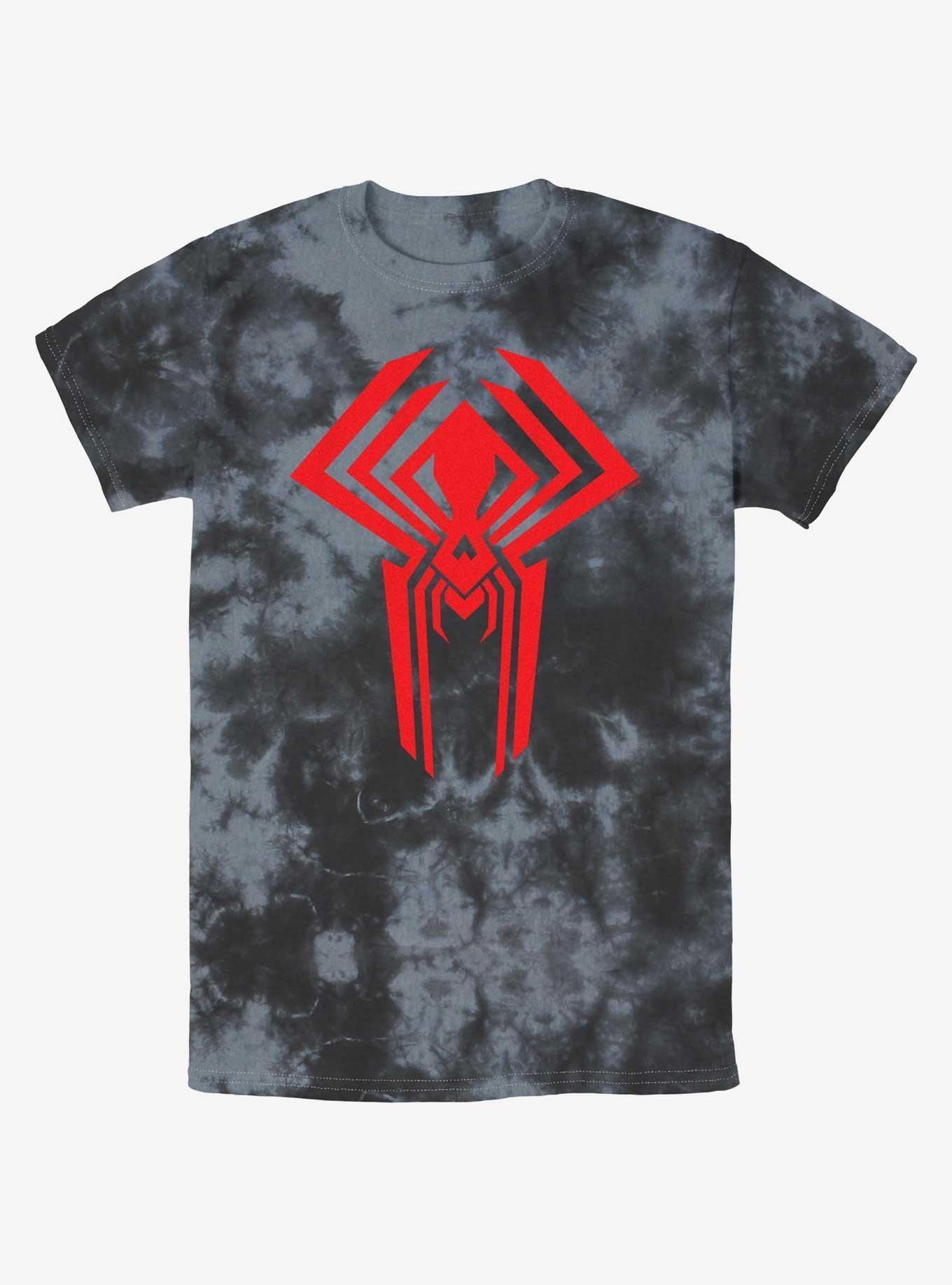 Marvel Spider-Man Spray Circle Symbol Tie-Dye T-Shirt Product Image