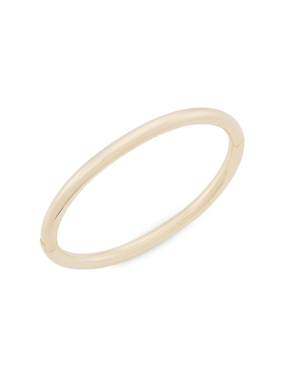 Womens 14K Yellow Gold Hinged Bangle Product Image