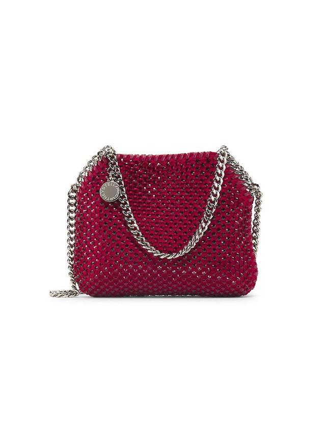 Womens Falabella Mini Crystal Mesh Shoulder Bag Product Image