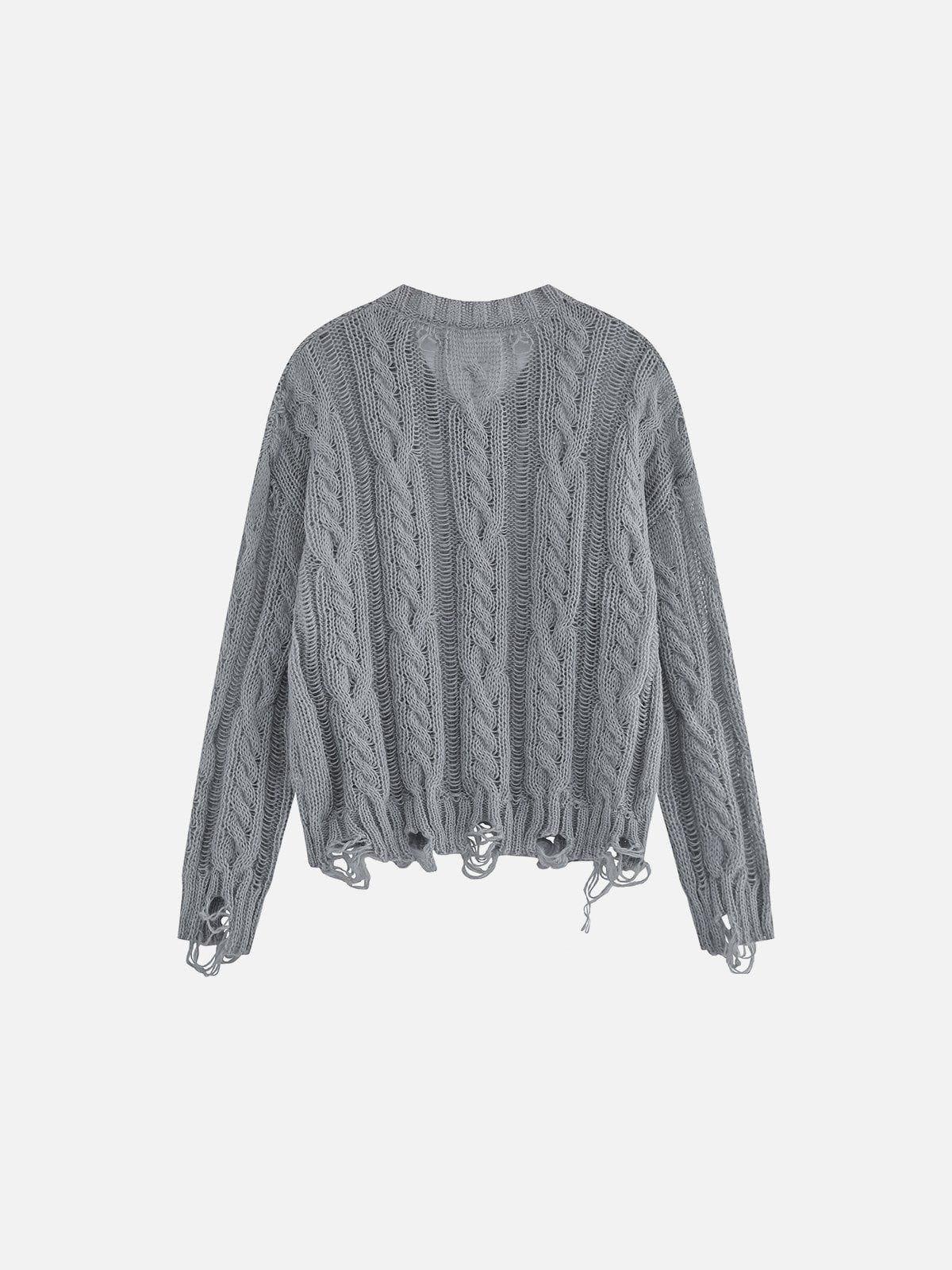 Aelfric Eden Twisted Distressed Sweater Female Product Image