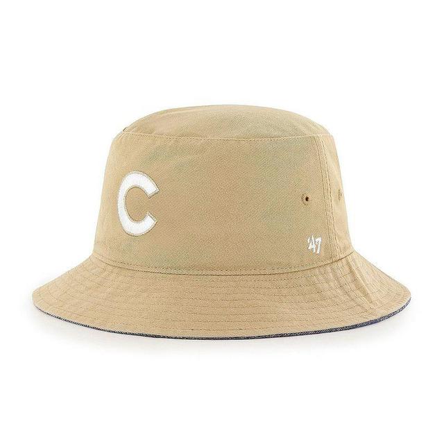 Mens 47 Khaki Chicago Cubs Chambray Ballpark Bucket Hat Product Image