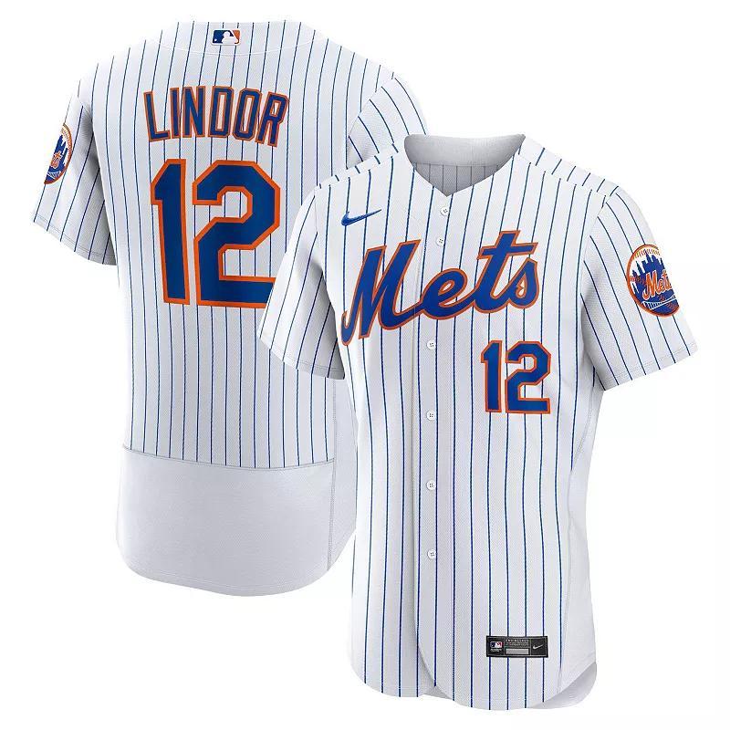 Mens Nike Francisco Lindor New York Mets Home Authentic Player Jersey Product Image