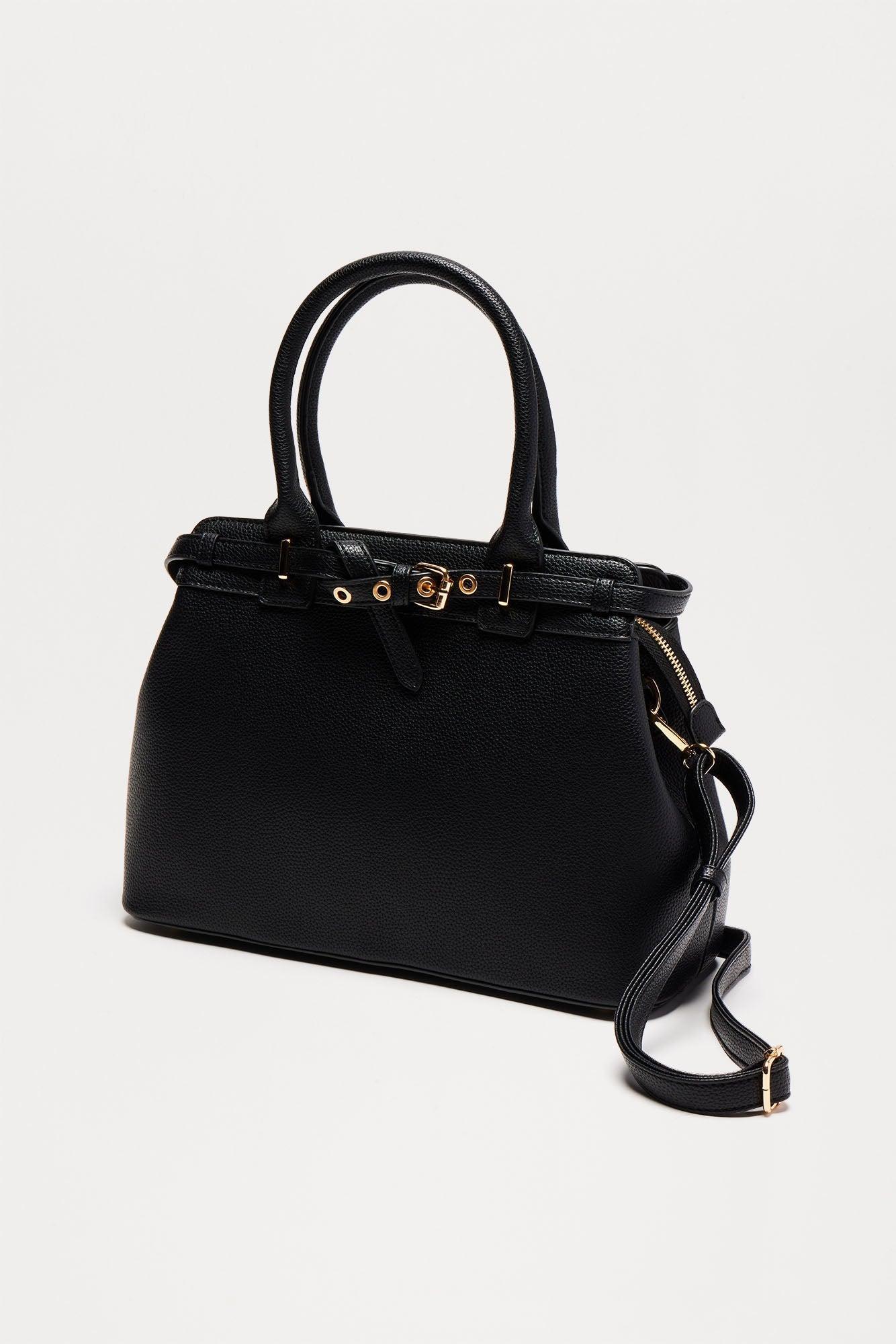 Buckle Up Love Handbag - Black Product Image