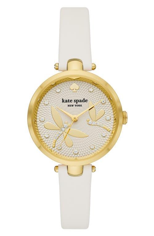 kate spade new york holland mother of pearl leather strap watch, 34mm Product Image