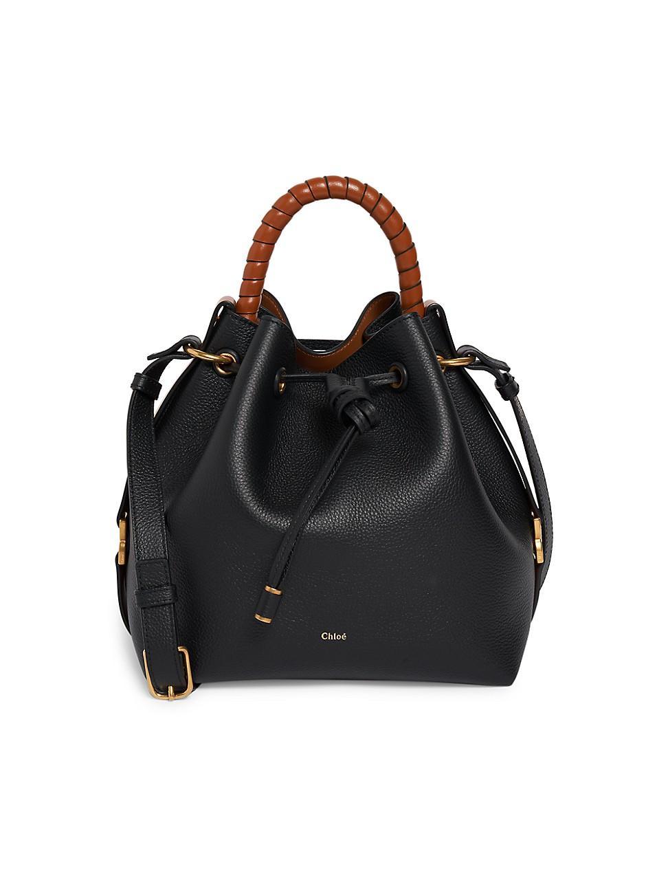 Womens Marcie Leather Bucket Bag Product Image