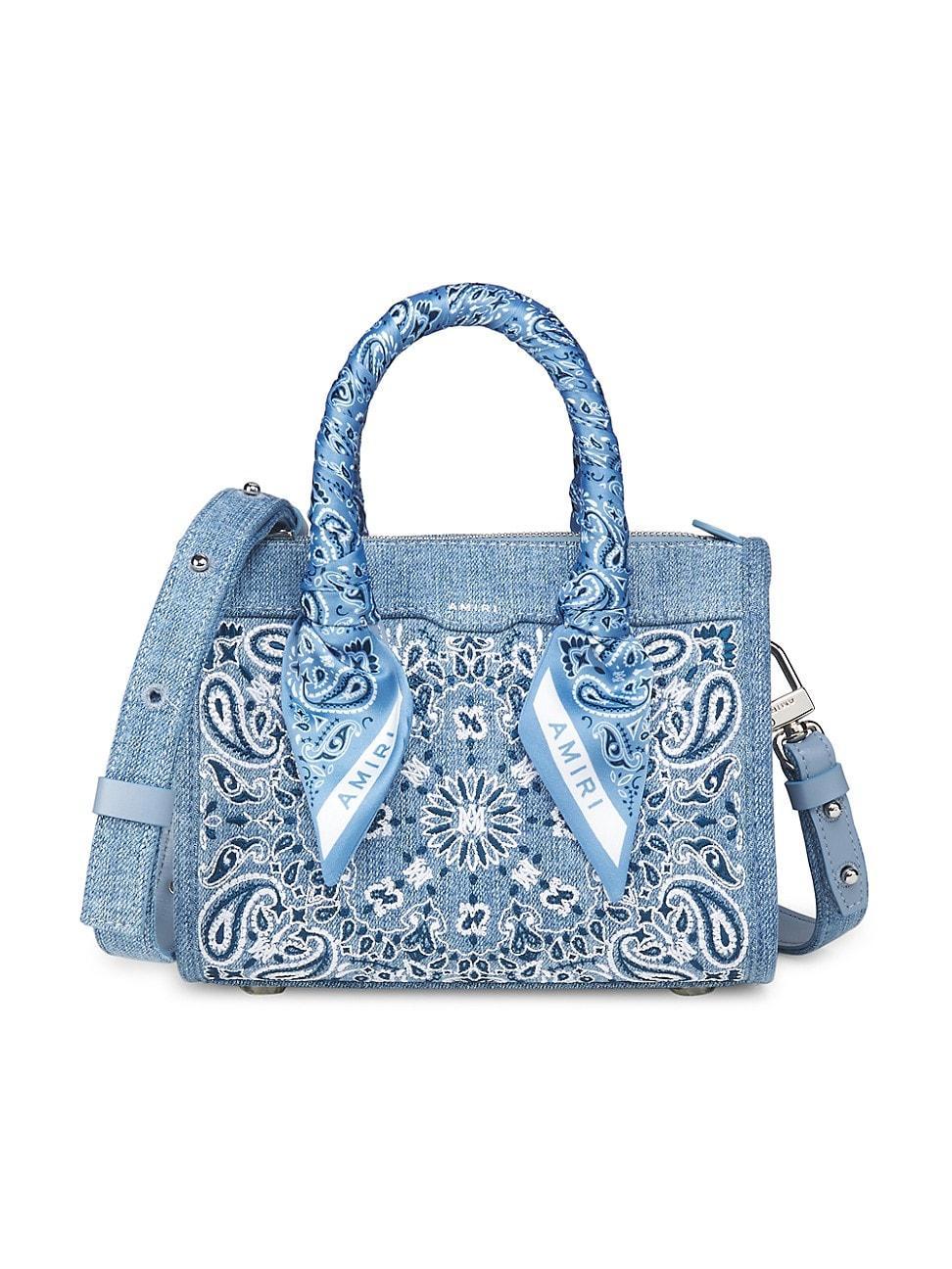 Womens Bandana Micro Triangle Denim Bag Product Image