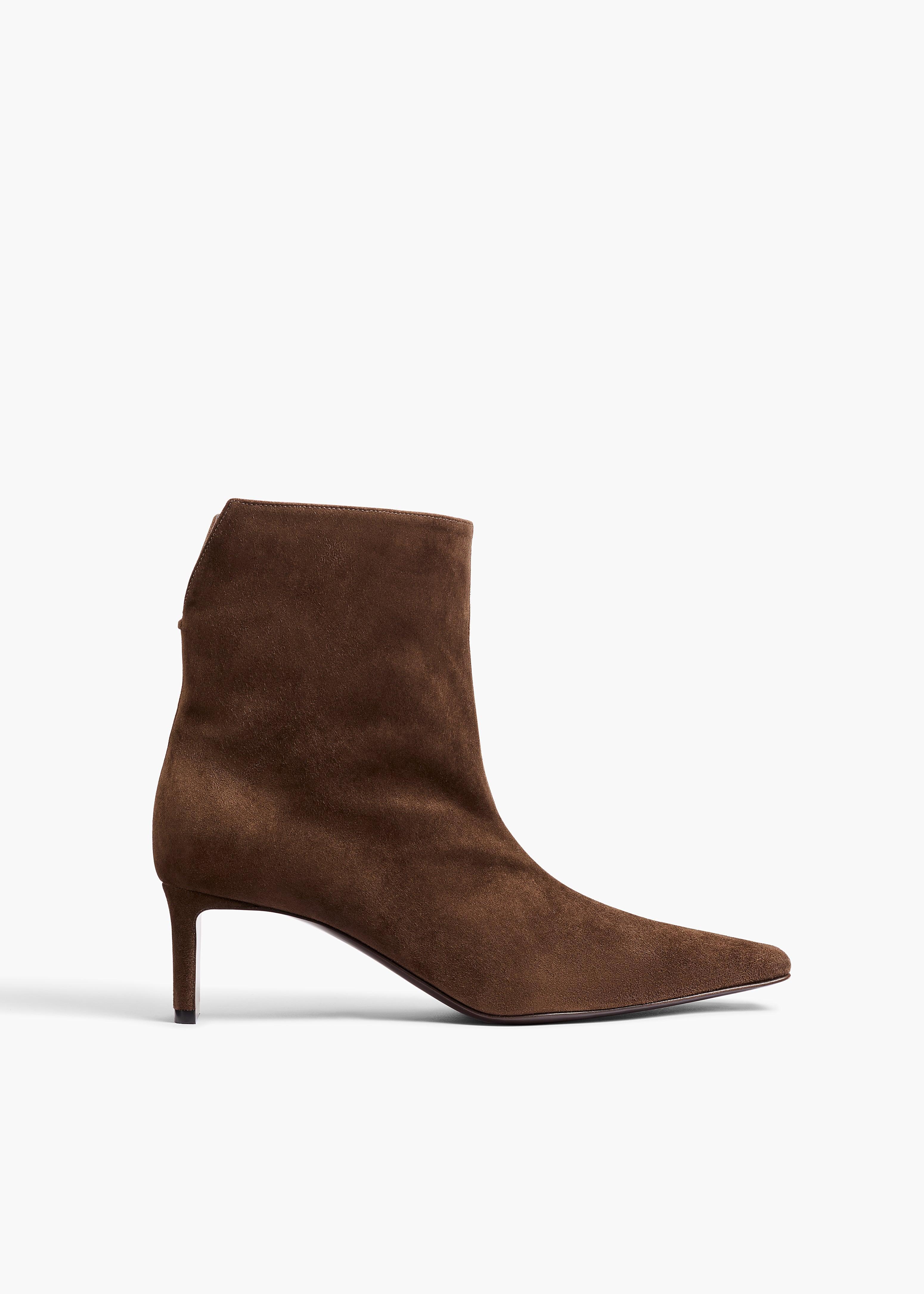 Ona Ankle Boot in Ebano Suede Product Image