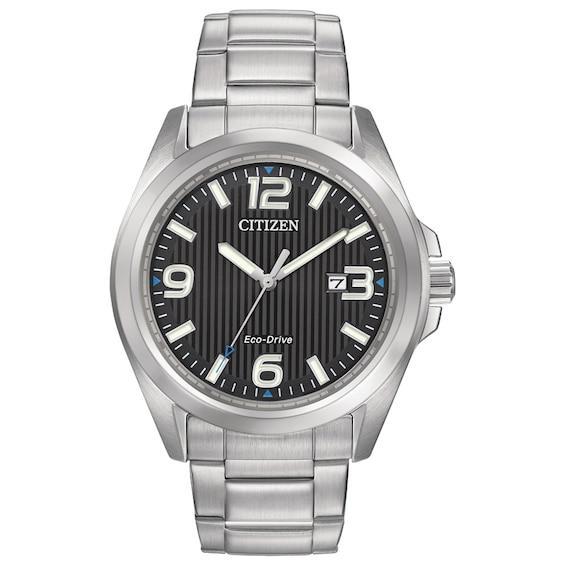 Men's Citizen Eco-DriveÂ® Watch with Black Dial (Model: Aw1430-86E) Product Image