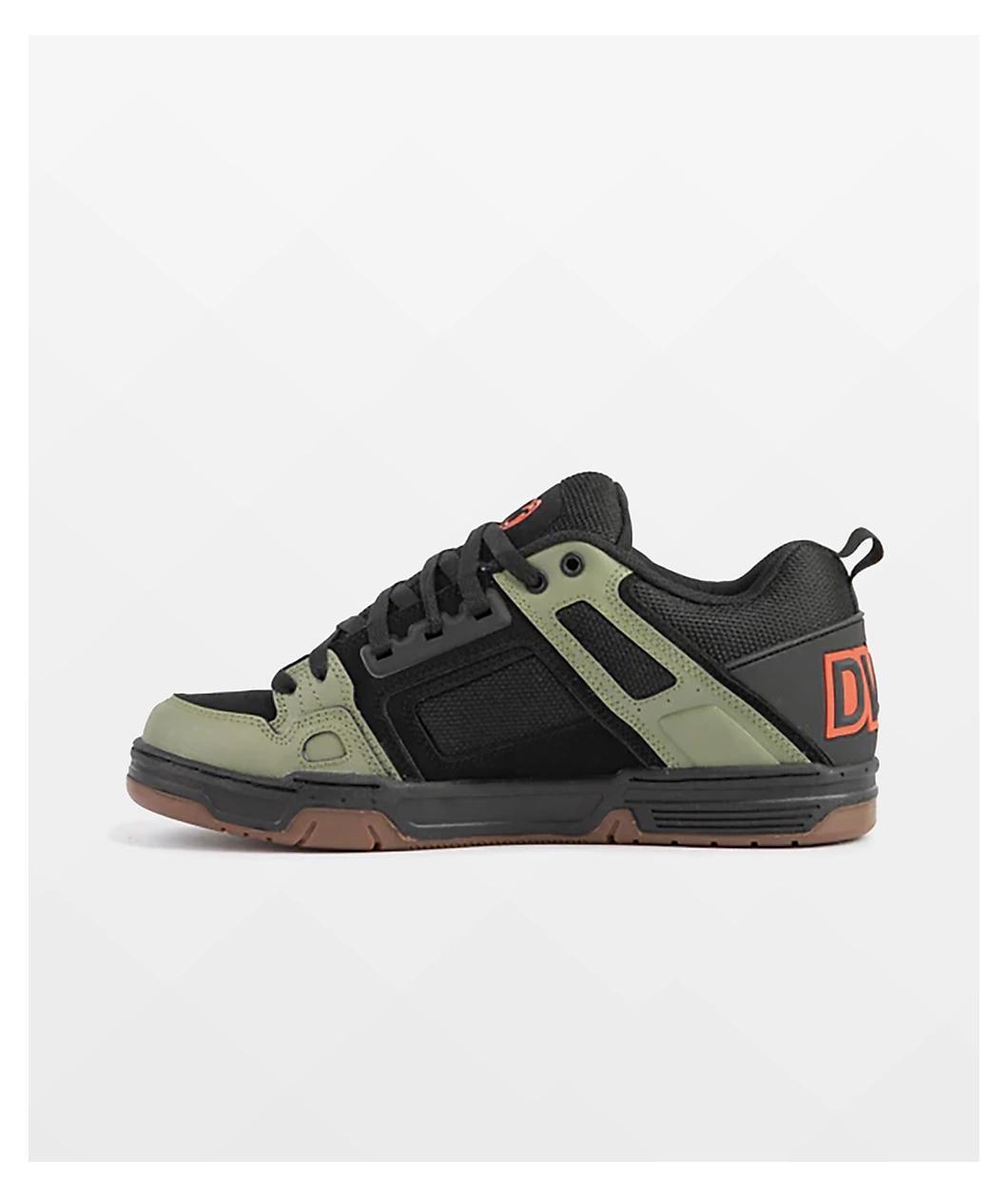 DVS Comanche Black, Olive & Orange Skate Shoes Product Image