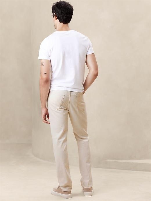 Slim Linen-Blend Five Pocket Pant Product Image