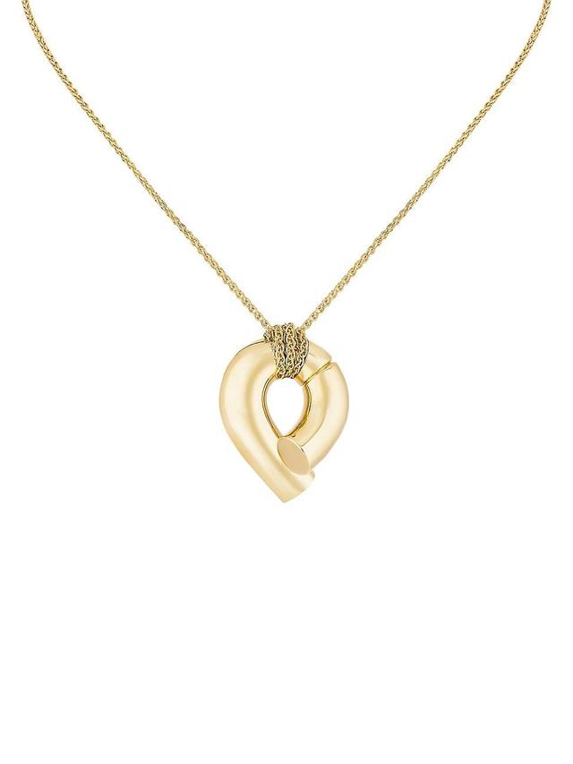 Womens Oera Large 18K Yellow Gold Pendant Necklace - Yellow Gold - Yellow Gold - Size Large Product Image