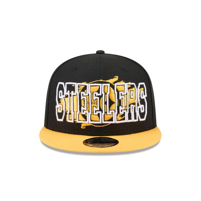 Pittsburgh Steelers Splatter 9FIFTY Snapback Hat Male Product Image