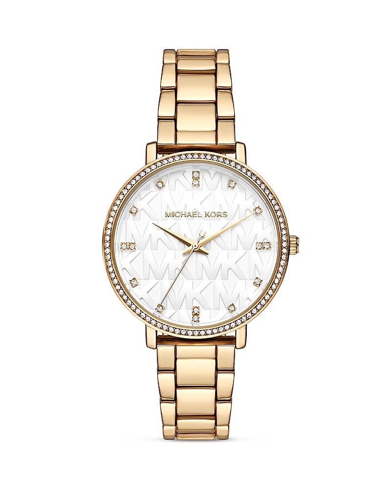 Oversized Pavé Logo -Tone Watch Product Image