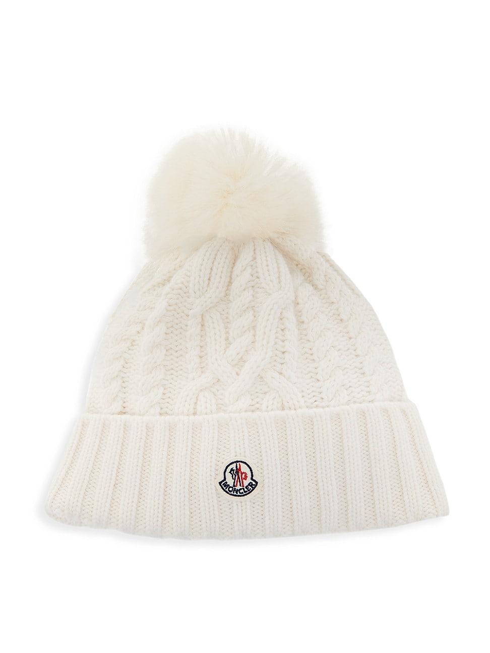 Womens Faux Fur Pom Pom Beanie product image