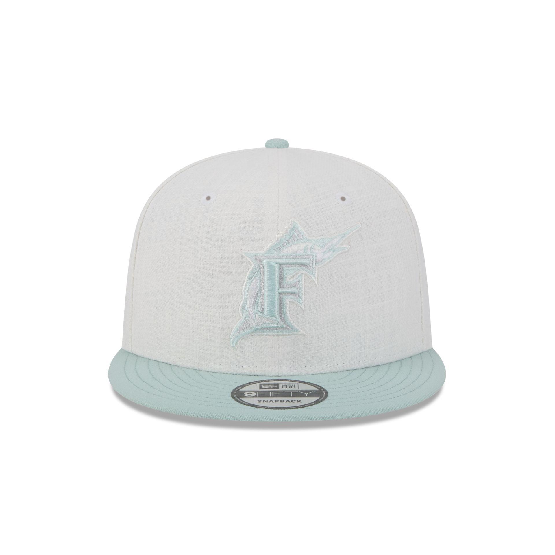 Miami Marlins Minty Breeze Logo Select 9FIFTY Snapback Hat Male Product Image