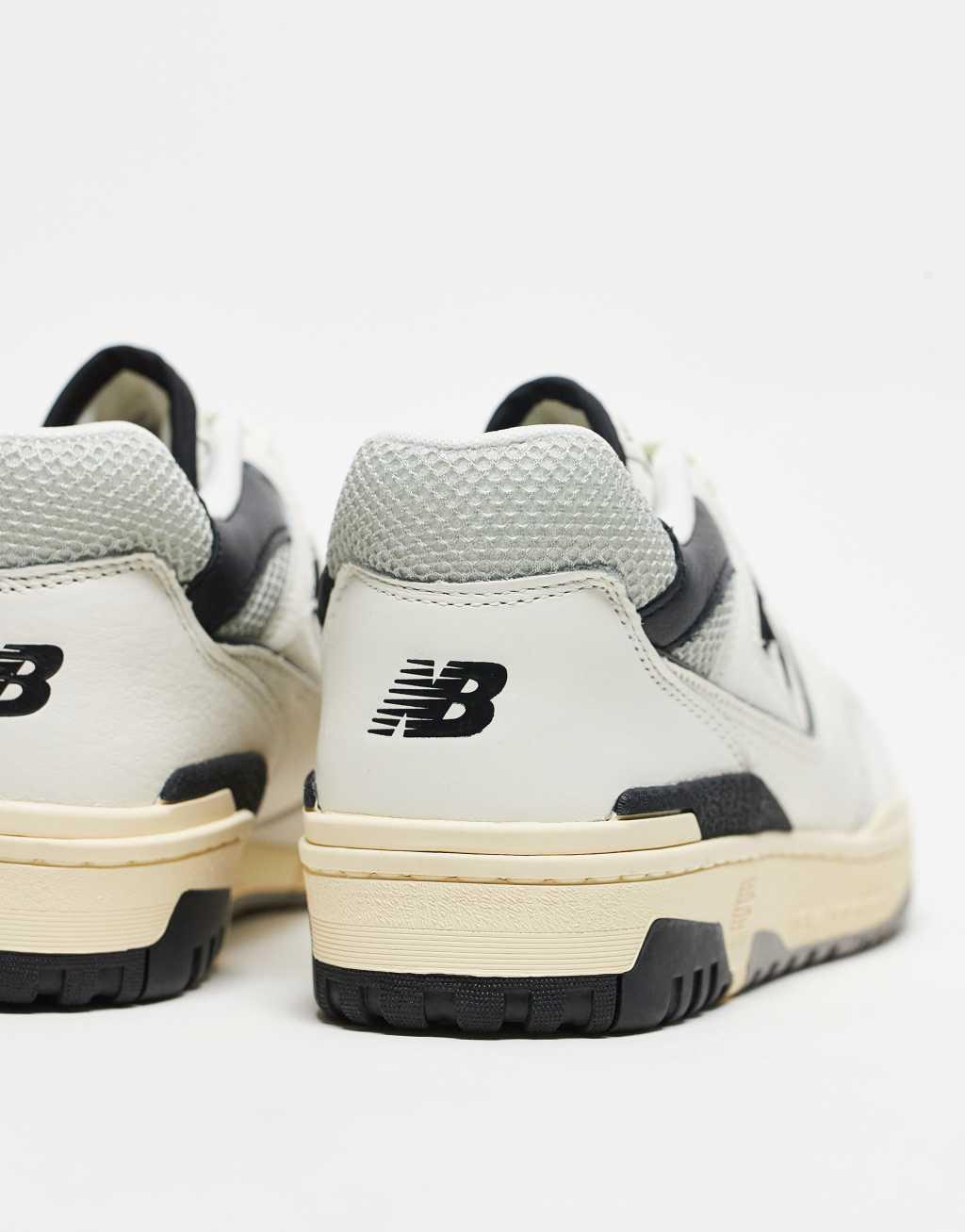 New Balance 550 sneakers in white with black and gray detail Product Image