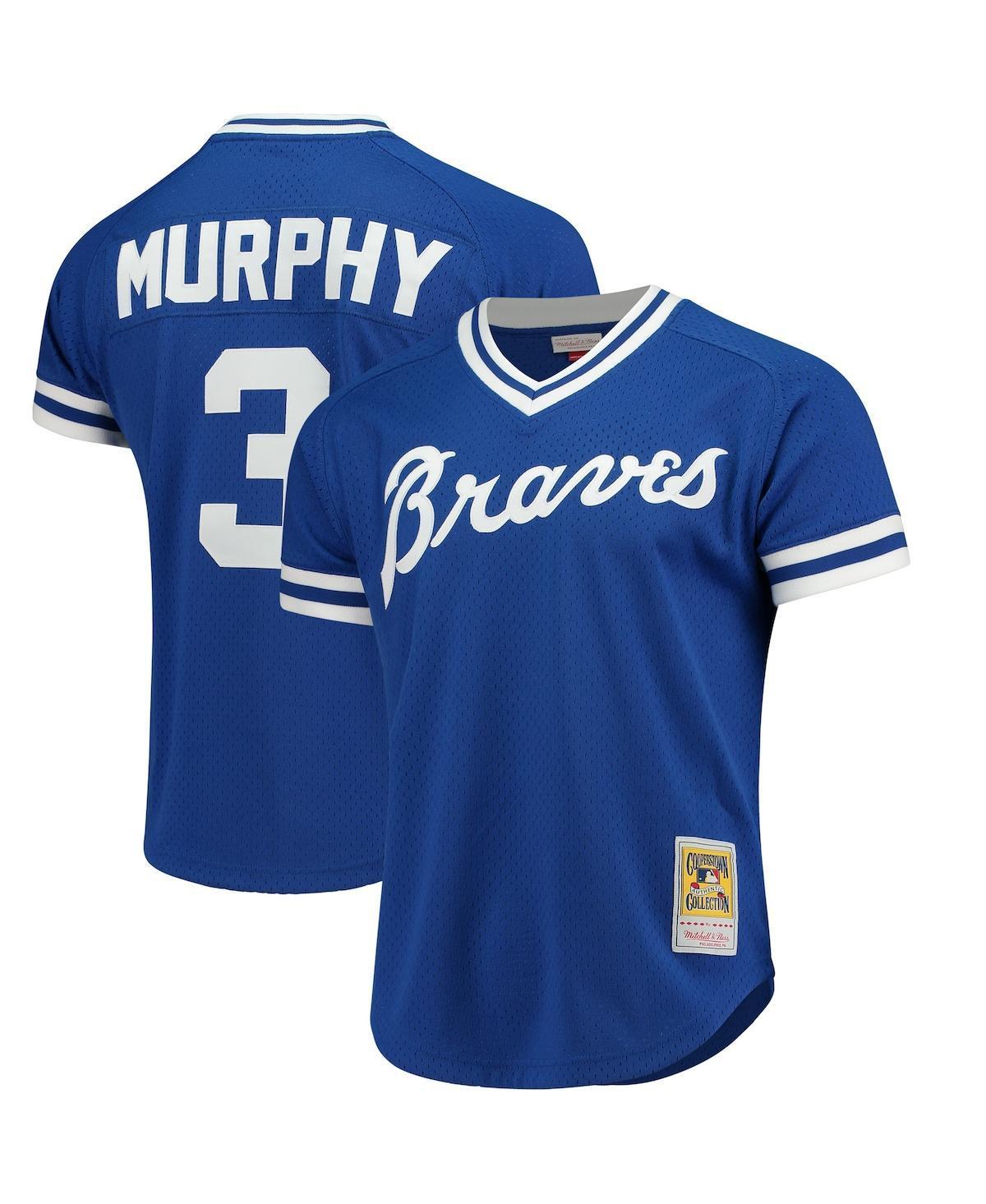 Mens Mitchell & Ness Dale Murphy Royal Atlanta Braves Cooperstown Mesh Batting Practice Jersey - Royal Product Image