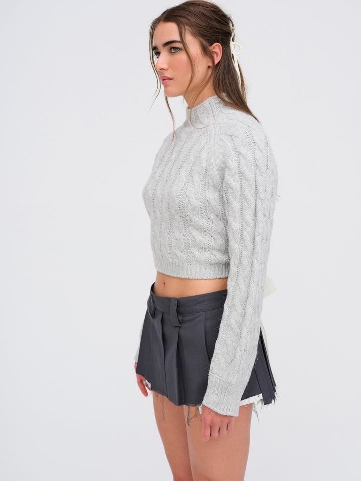 Lise Chunky Sweater — Grey Product Image