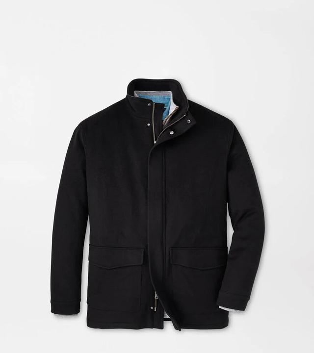 Peter Millar Mens Tempest Coat | Color: Black | Size: S Product Image