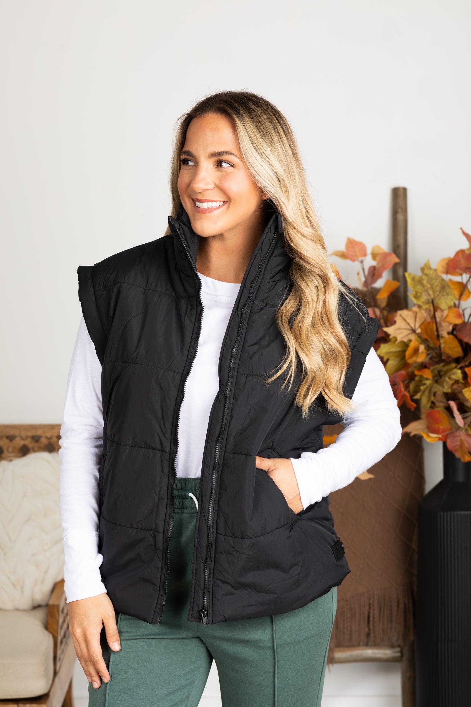 Zipper Light Puffer Vest Product Image