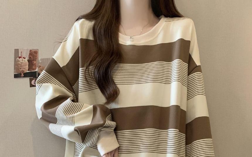 Crewneck Striped Sweater Product Image