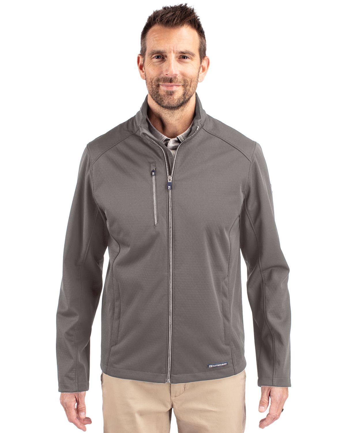 Cutter & Buck Evoke Eco Softshell Recycled Full Zip Mens Jacket Product Image