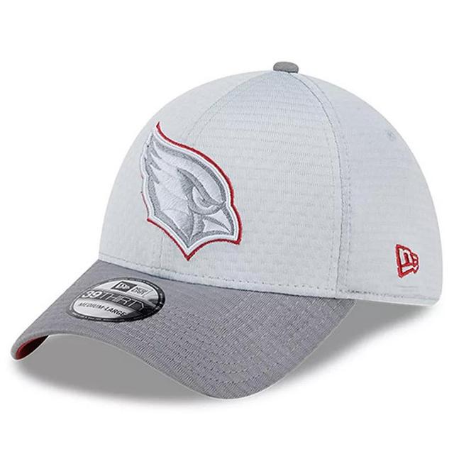 Mens New Era Gray Arizona Cardinals 2024 NFL Training Camp 39THIRTY Flex Hat Product Image