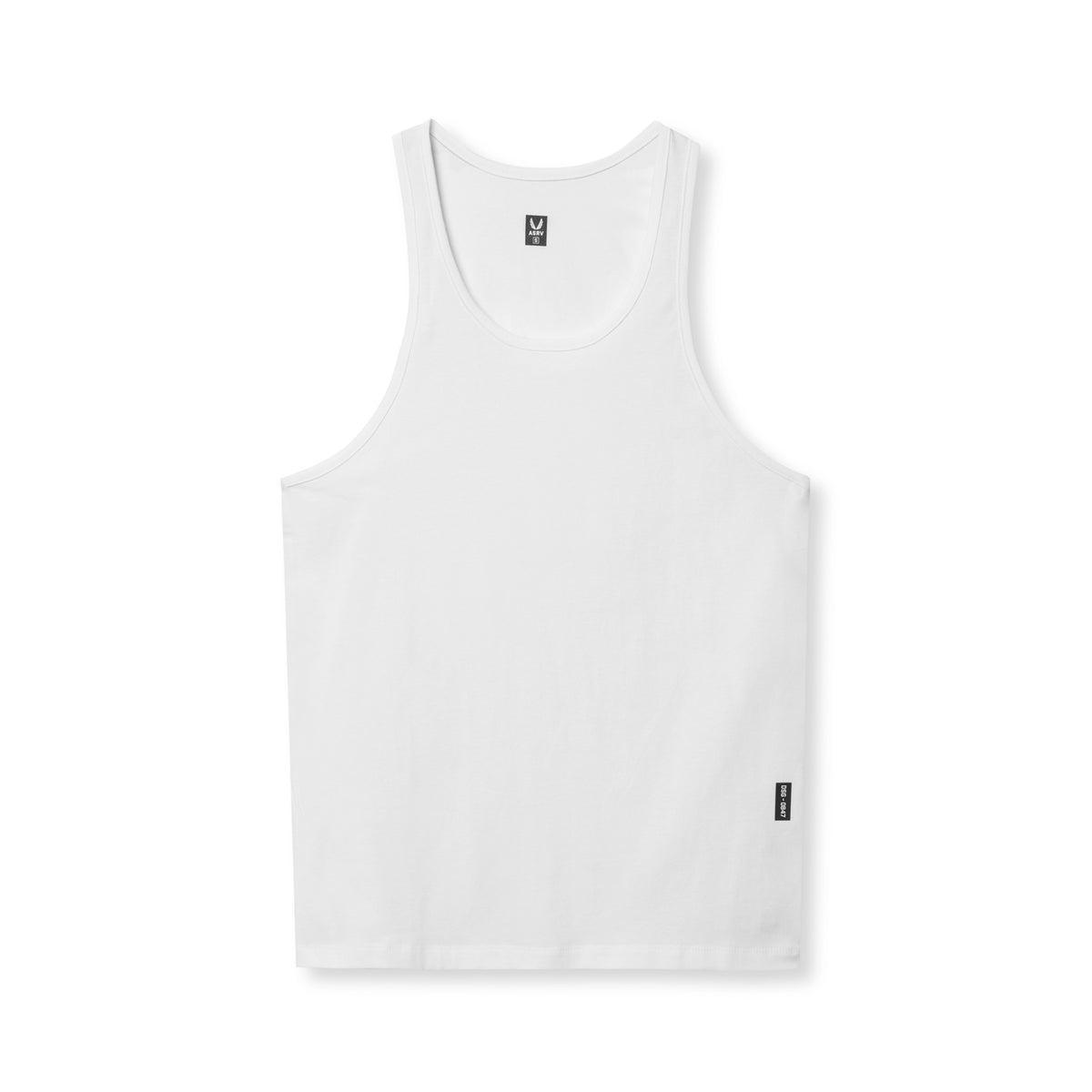 0847. CottonPlus™ Standard Slim Tank - White Product Image