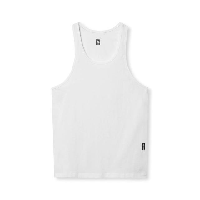 0847. CottonPlus™ Standard Slim Tank - White Product Image