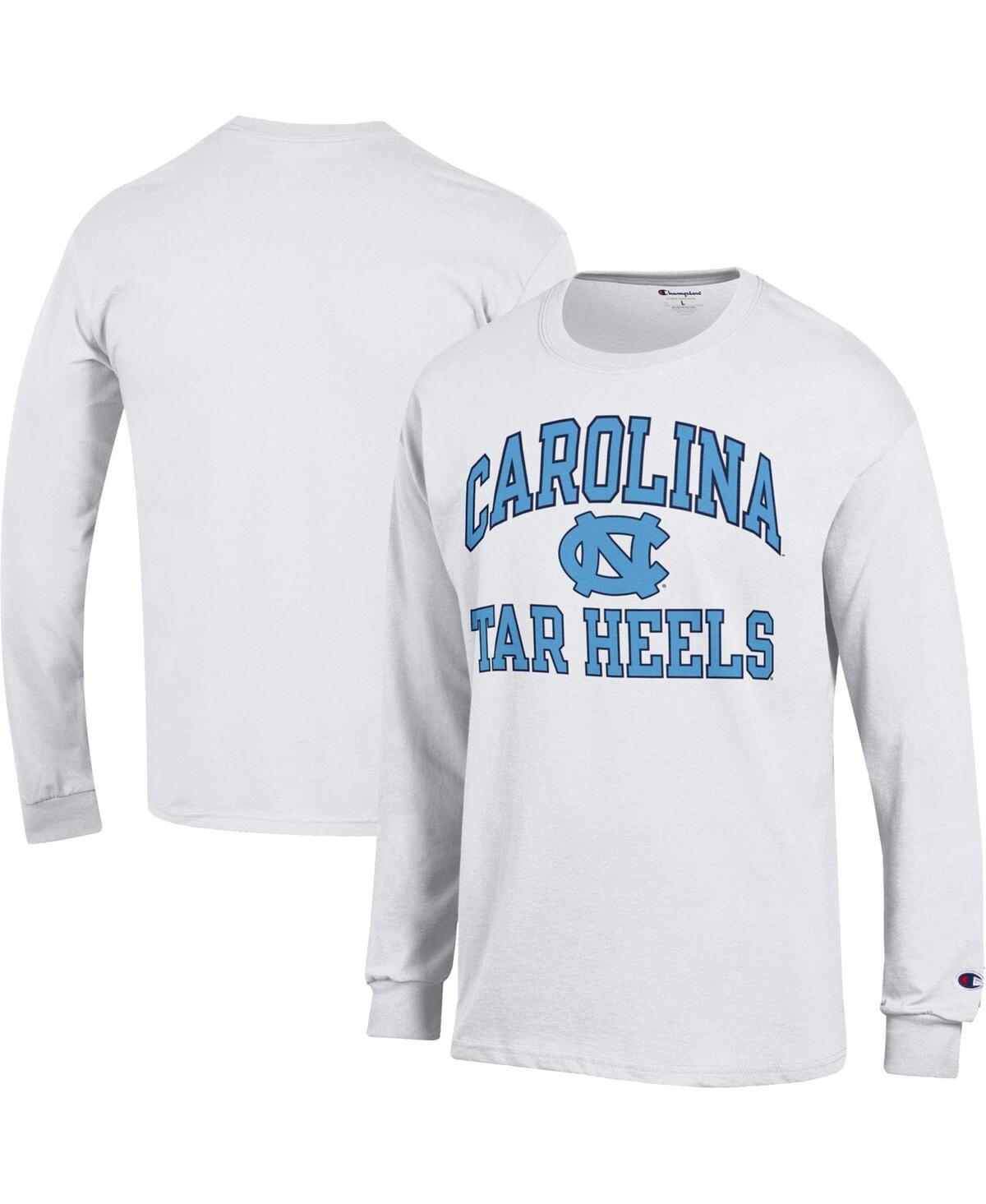 Mens Champion White North Carolina Tar Heels High Motor Long Sleeve T-shirt Product Image