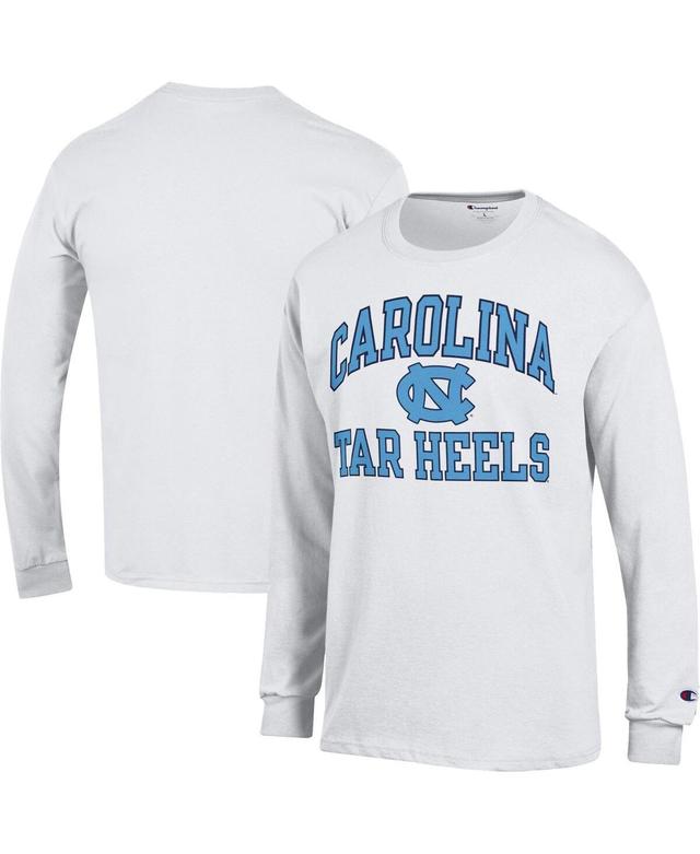 Mens Champion White North Carolina Tar Heels High Motor Long Sleeve T-shirt Product Image