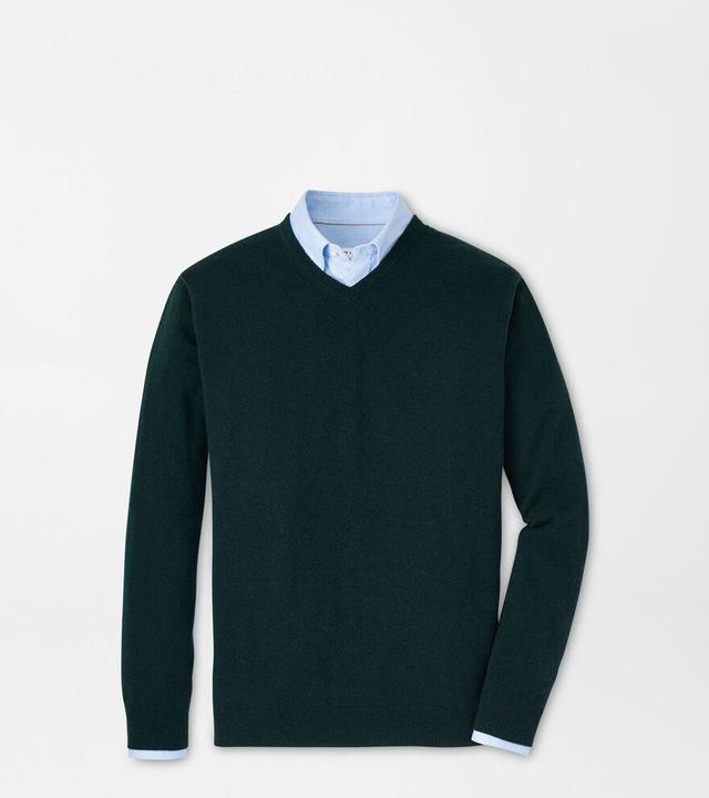 Peter Millar Mens Crown Heritage Cashmere Sweater | Color: Balsam | Size: XXL Product Image