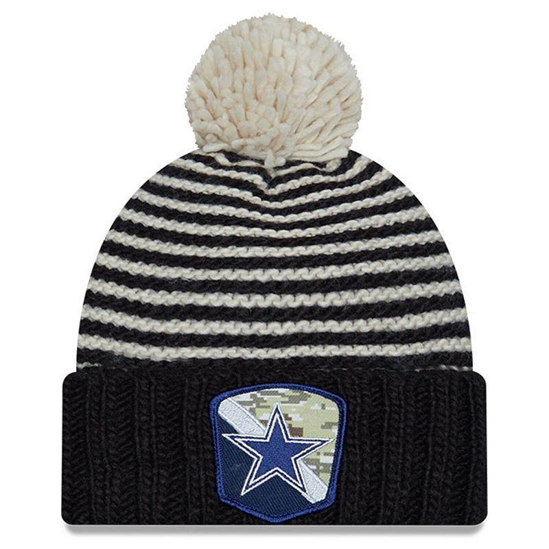 Womens New Era Dallas Cowboys 2023 Salute To Service Cuffed Pom Knit Hat Product Image