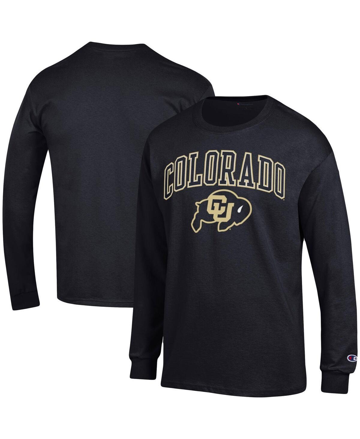 Mens Champion Black Colorado Buffaloes Arch Over Logo Long Sleeve T-shirt Product Image