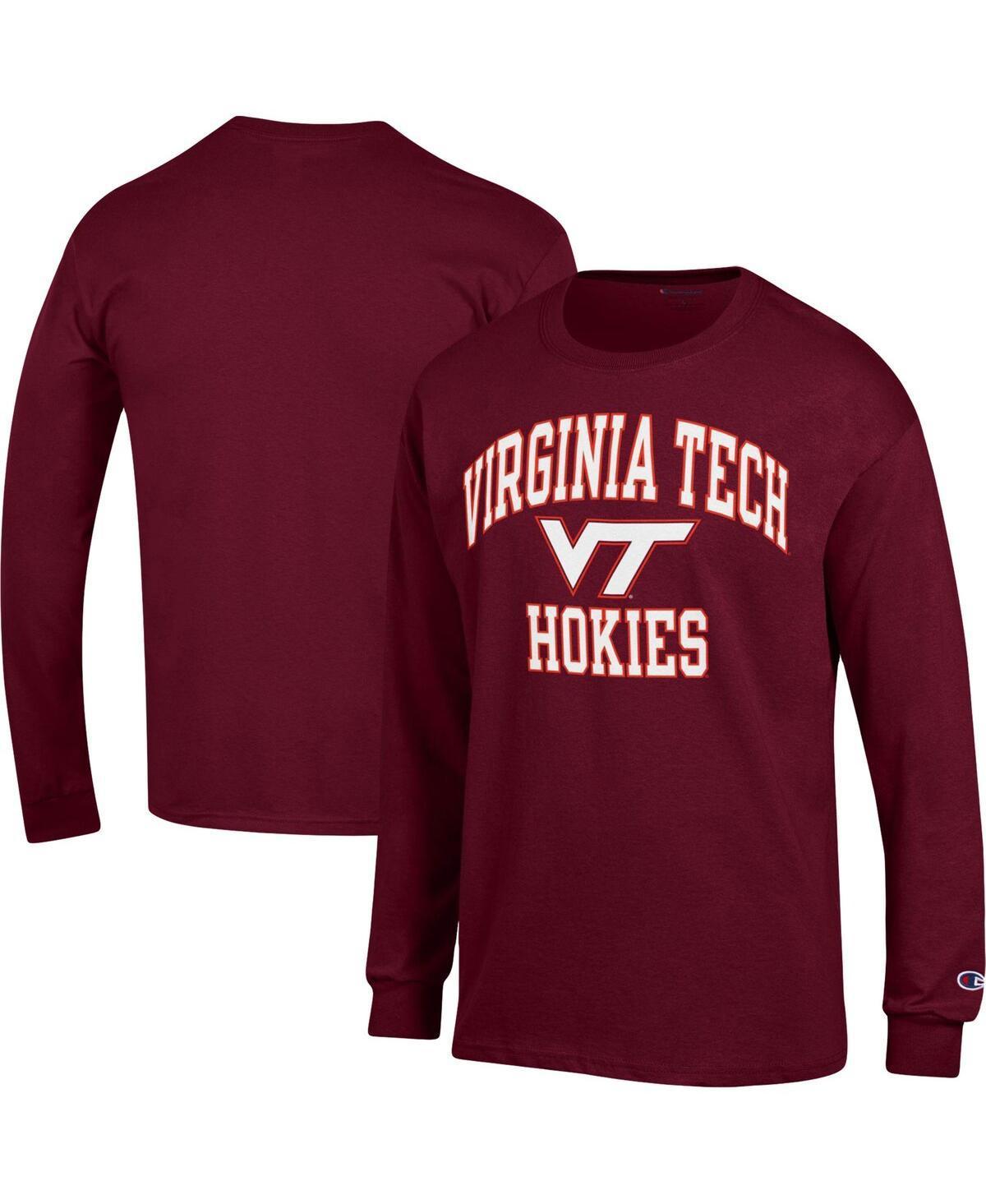 Mens Champion Maroon Virginia Tech Hokies High Motor Long Sleeve T-shirt Product Image