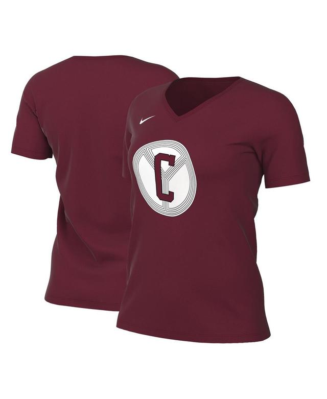 Womens Nike Red Chicago Bulls 2022/23 City Edition Essential V-Neck T-shirt Product Image