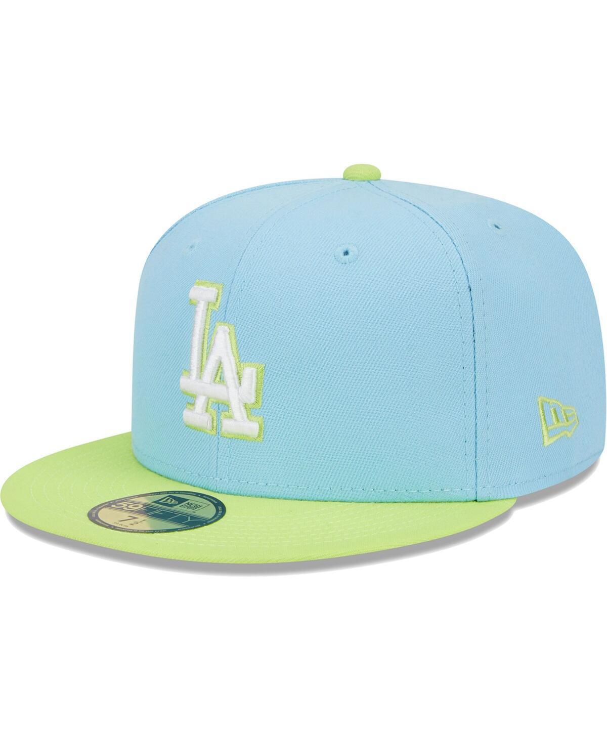 Mens New Era Light Blue Los Angeles Dodgers Spring Color Two-Tone 59FIFTY Fitted Hat - Light Blue Product Image