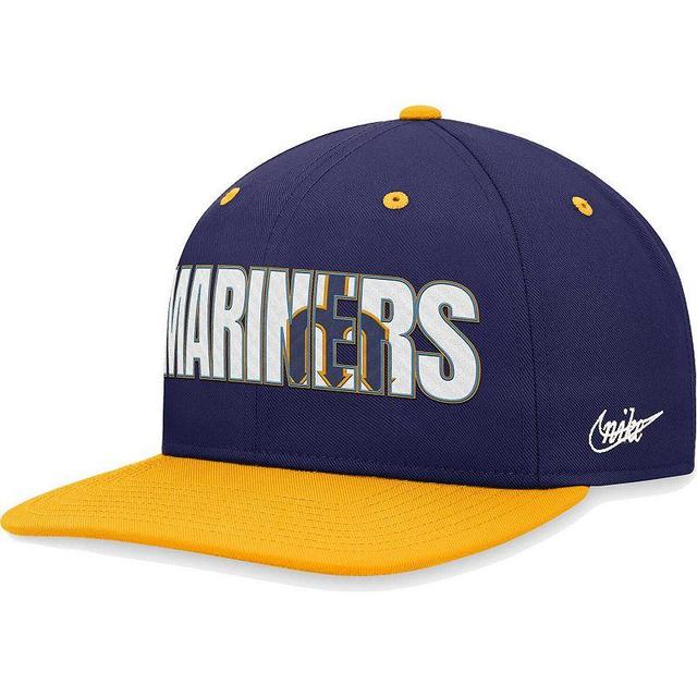 Mens Nike Royal Seattle Mariners Cooperstown Collection Pro Snapback Hat Product Image