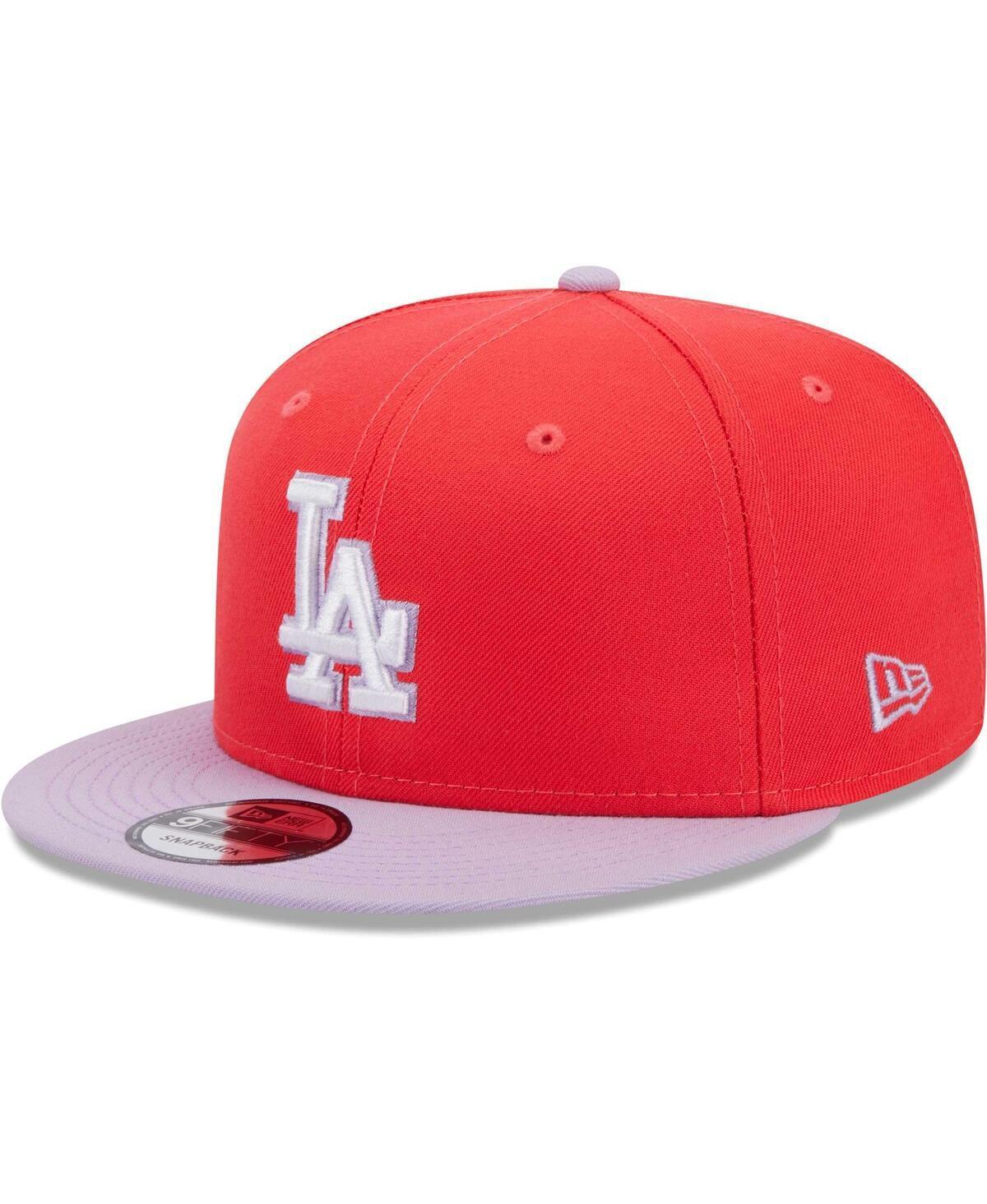 Mens New Era /Purple Los Angeles Dodgers Spring Basic Two-Tone 9FIFTY Snapback Hat Product Image