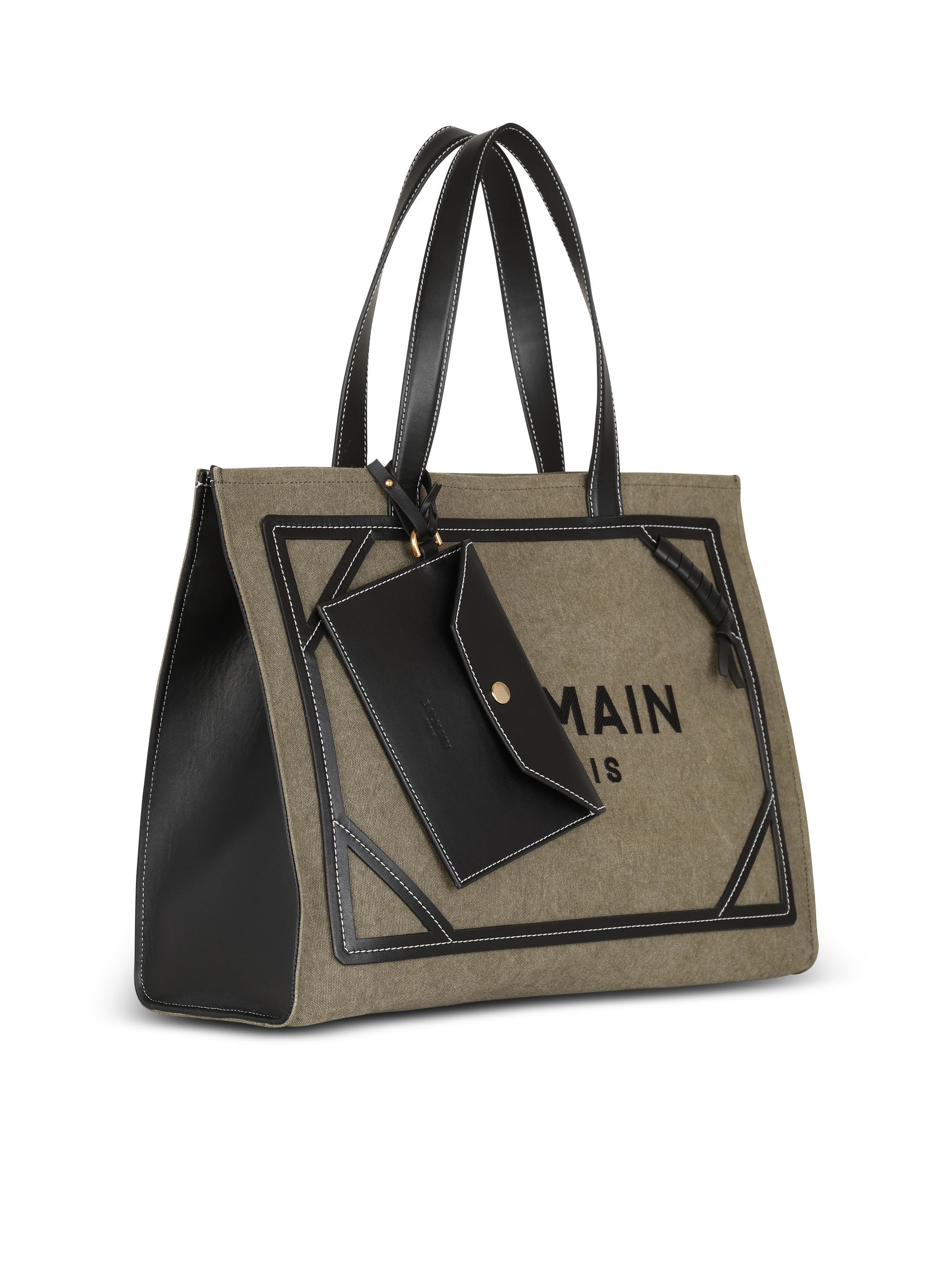 B-Army 42 canvas tote bag with leather details Product Image