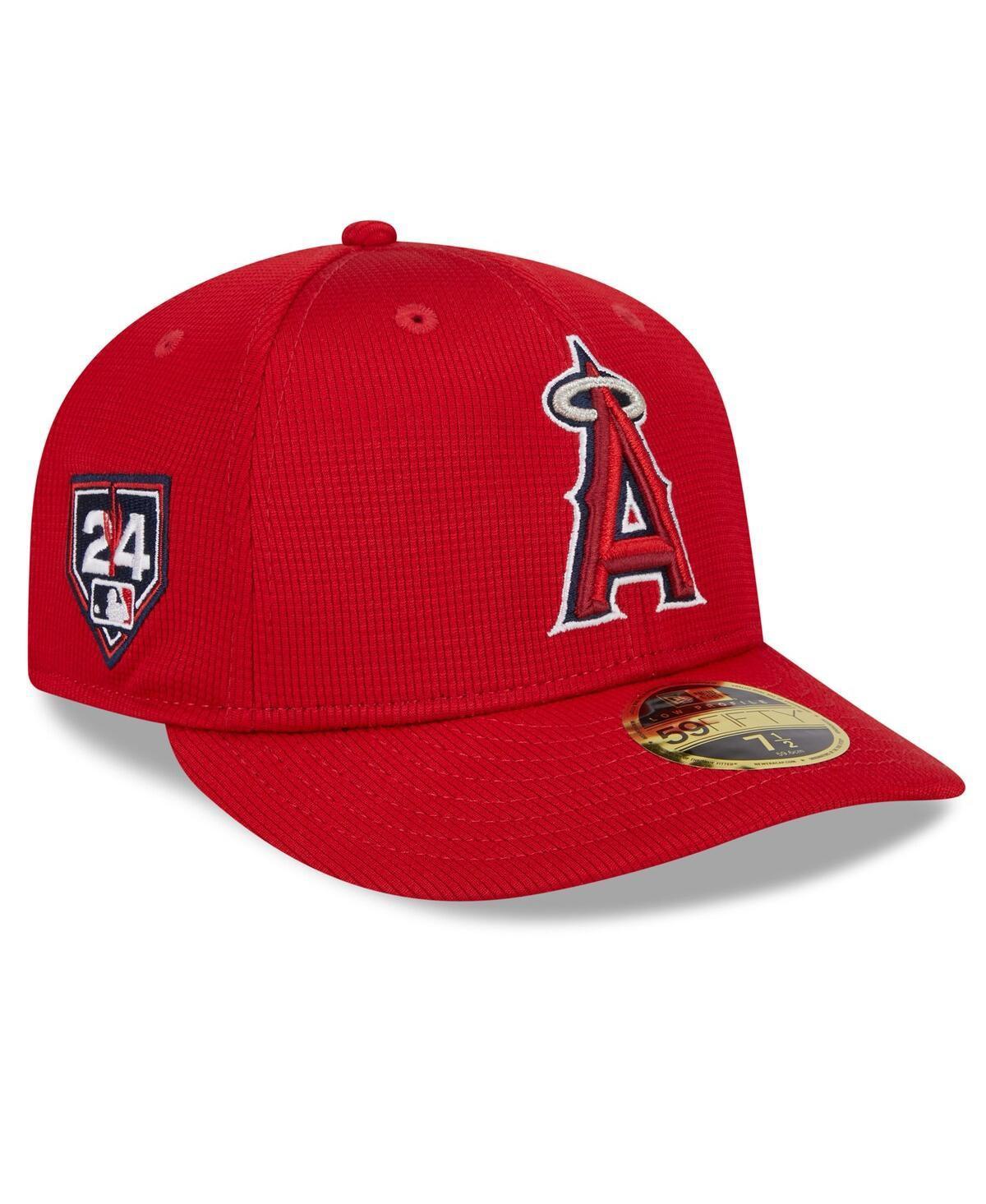 Mens New Era Red Los Angeles Angels 2024 Spring Training Low Profile 59FIFTY Fitted Hat Product Image