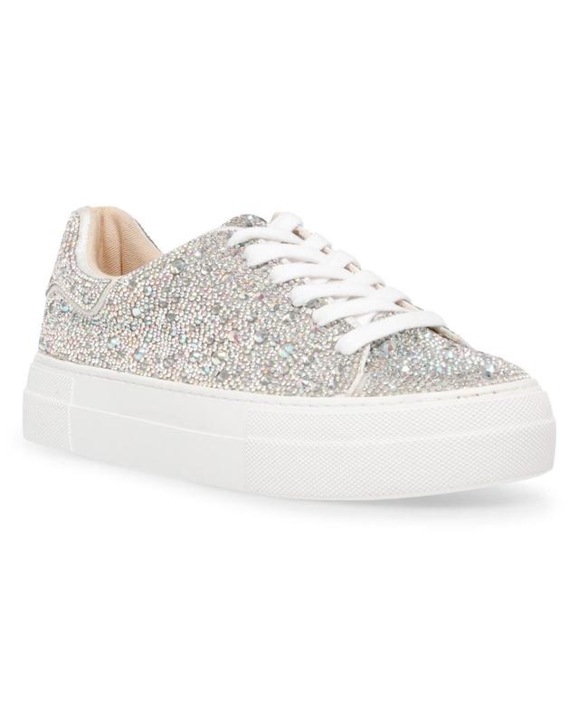 Betsey Johnson Sidny Crystal Pav Platform Sneaker Product Image