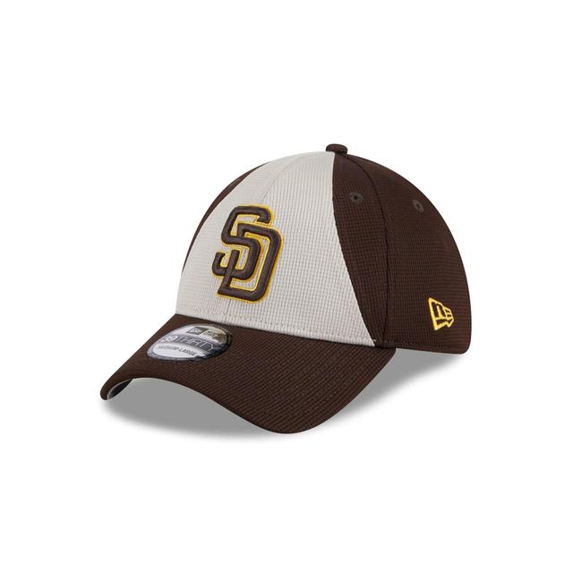 San Diego Padres 2024 Batting Practice 39THIRTY Stretch Fit Hat Male Product Image